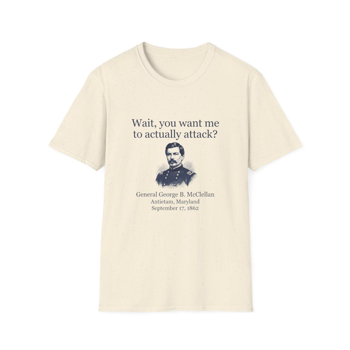 Mcclellan Antietam Attack T-Shirt - Natural front