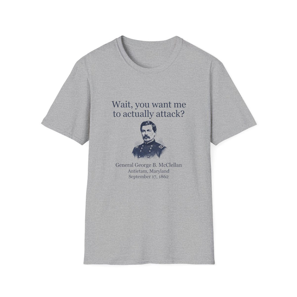 Mcclellan Antietam Attack T-Shirt - Sport Grey front
