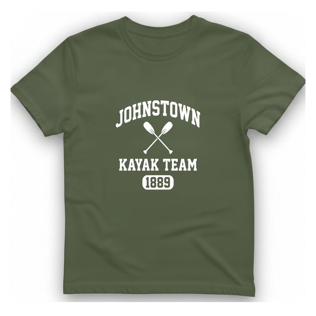 Johnstown Kayak Team T-Shirt - Military Green front