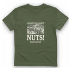 Bastogne Nuts Defiance T-Shirt - Military Green front