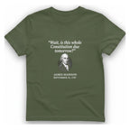 Madison Constitution Deadline T-Shirt - Military Green front