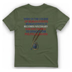 Declaration of Independence Preamble T-Shirt - Military Green front