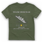 Titanic Swim Team T-Shirt - Military Green front