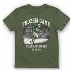 Frozen Game Coach Davis T-Shirt - Military Green front