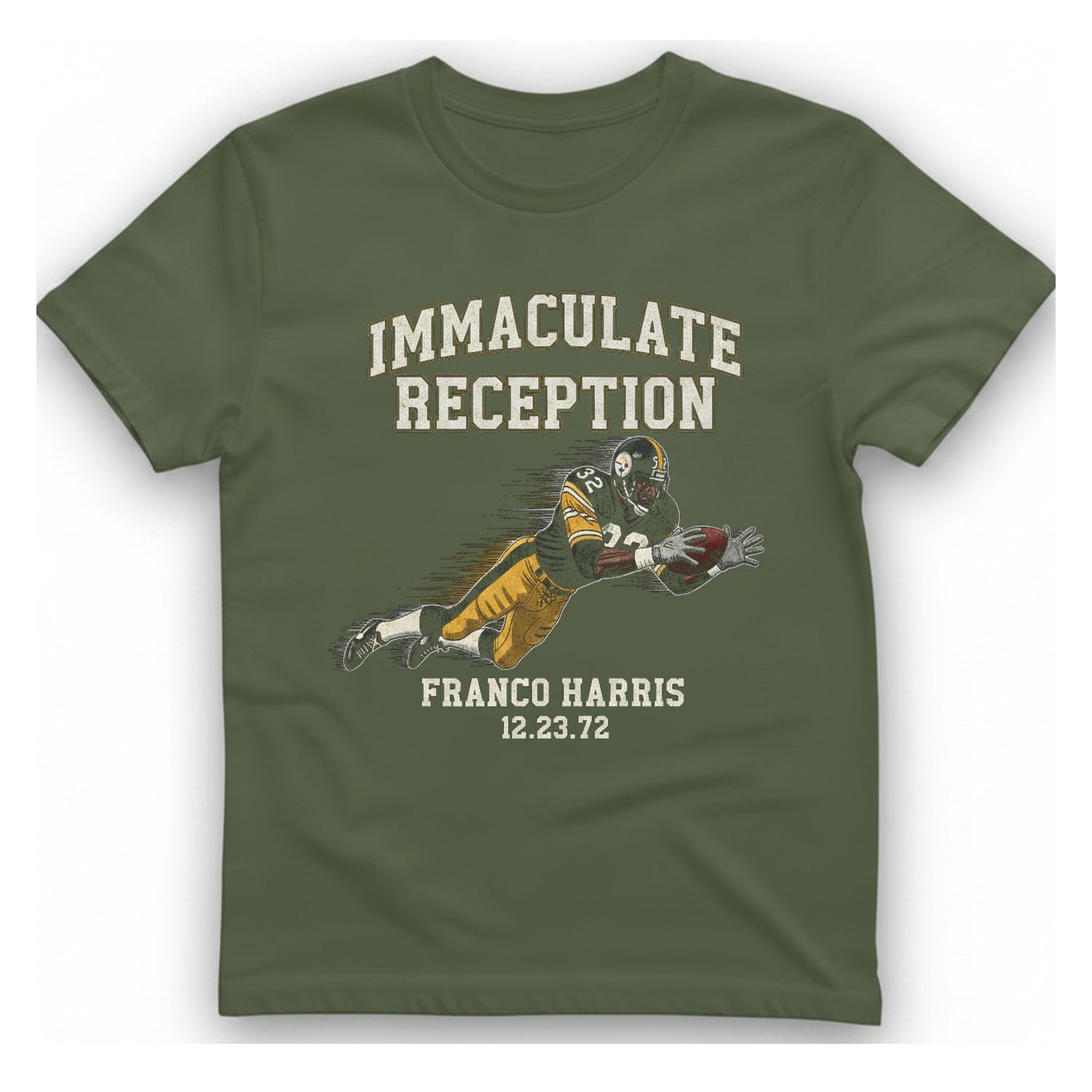 Immaculate Reception T-Shirt - Military Green front