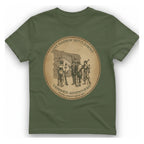 Lost Harbor Settlement T-Shirt - Military Green front