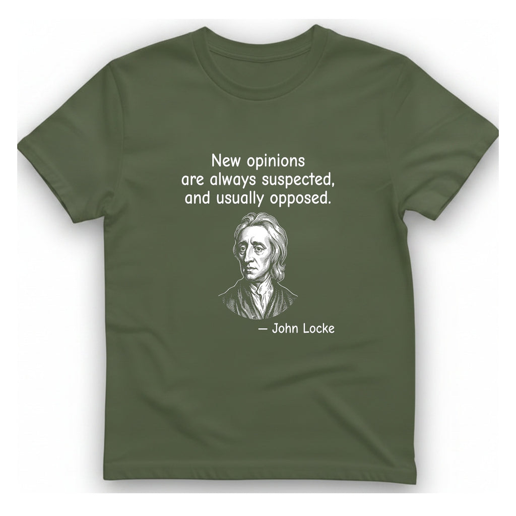 Locke New Opinions T-Shirt - Military Green front
