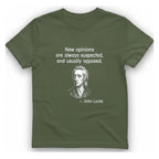 Locke New Opinions T-Shirt - Military Green front