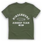Hindenburg Airship Team T-Shirt - Military Green front