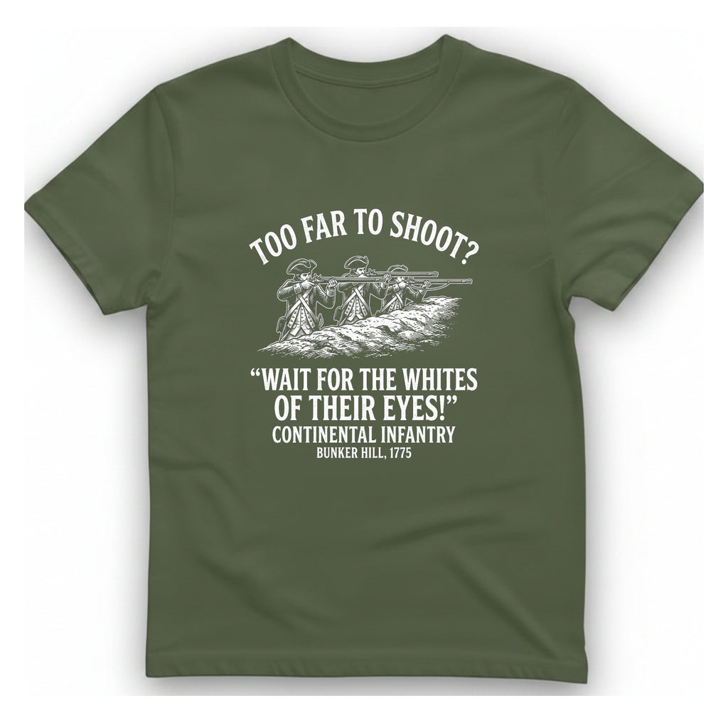 Whites of Their Eyes Bunker T-Shirt - Military Green front