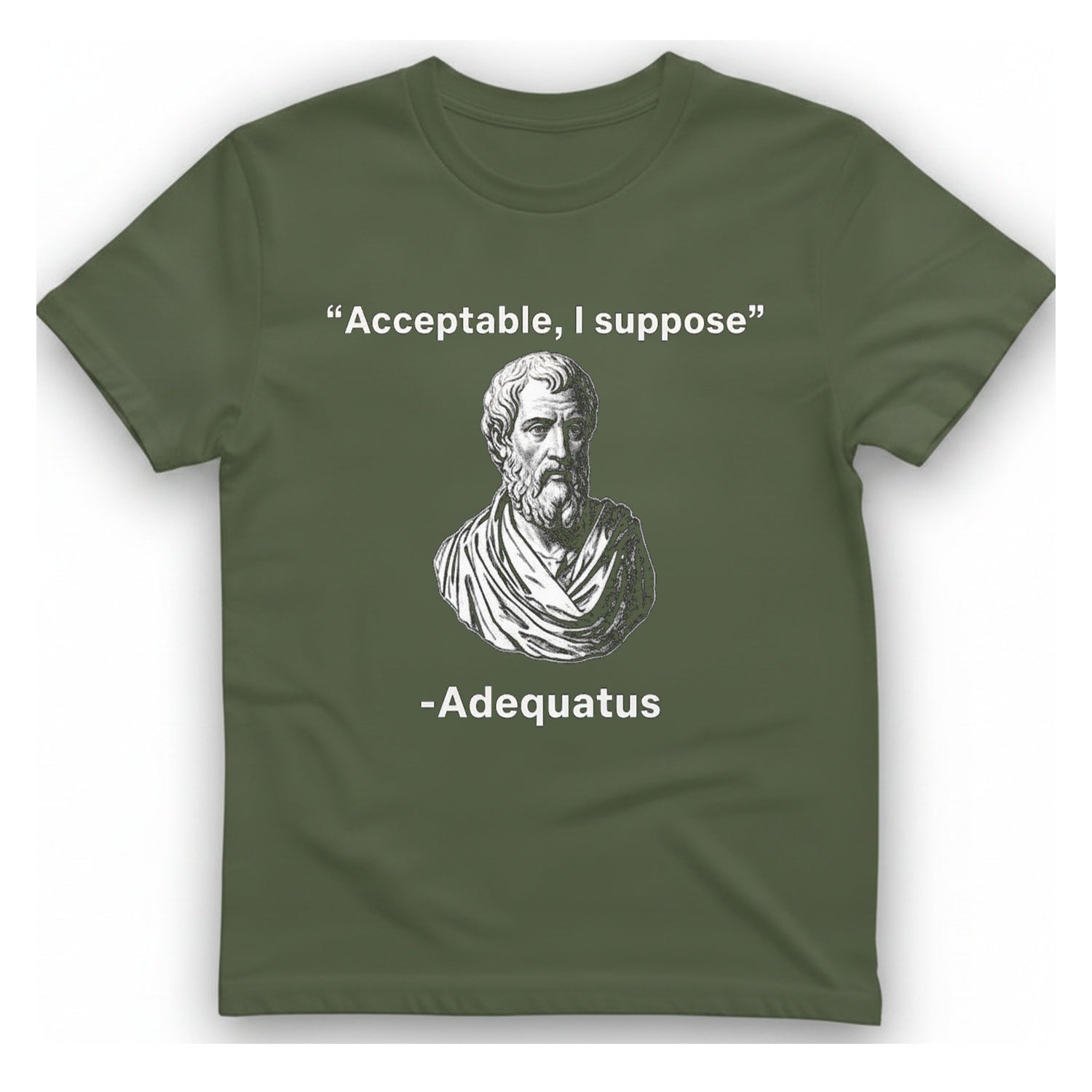 Acceptable I Suppose T-Shirt - Military Green front