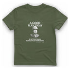 Patton Good Plan T-Shirt - Military Green front
