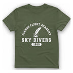 Icarus Flight Academy T-Shirt - Military Green front