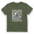 Hanging Gardens Landscaping T-Shirt - Military Green front
