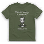 Lincoln Procrastination T-Shirt - Military Green front