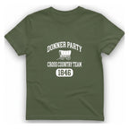 Donner Party Cross Country Team T-Shirt - Military Green front