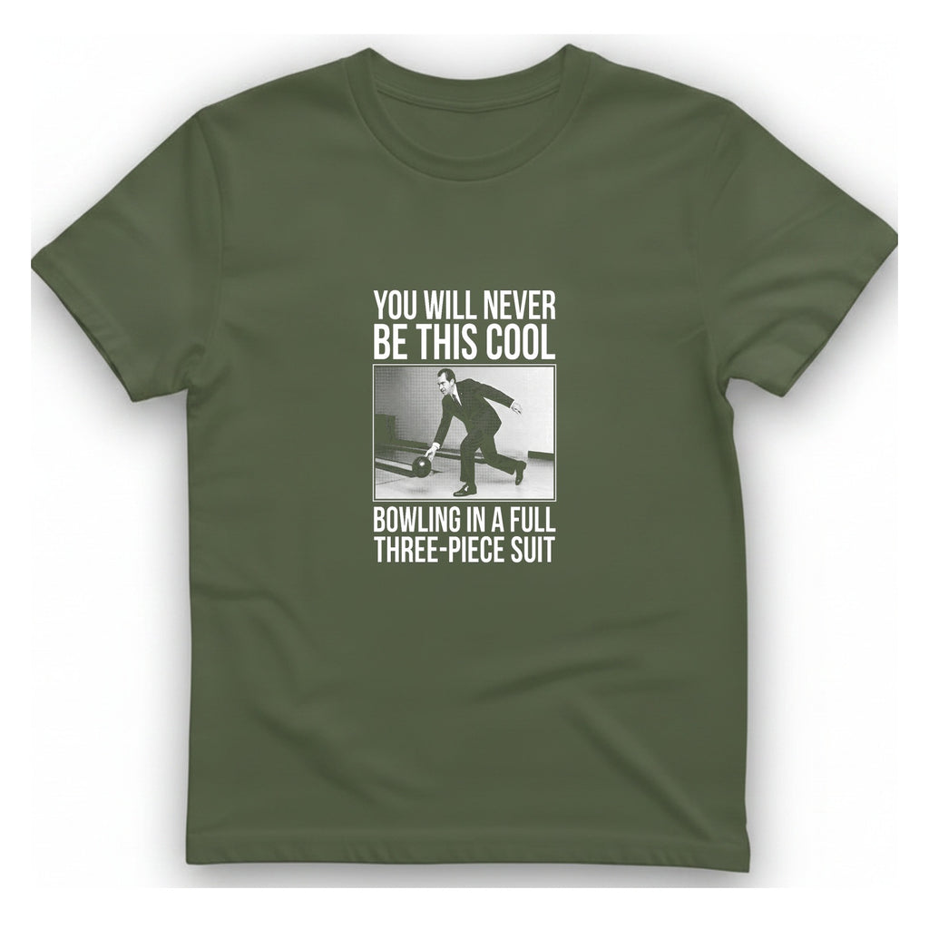 Nixon Suit Bowling Flex T-Shirt - Military Green front