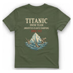 Titanic Swim Team T-Shirt - Military Green front