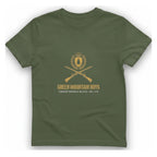 Green Mountain Boys Crest T-Shirt - Military Green front