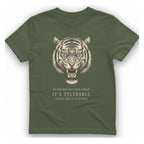 It Tolerable Tiger T-Shirt - Military Green front