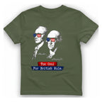 Too Cool For British Rule T-Shirt - Military Green front