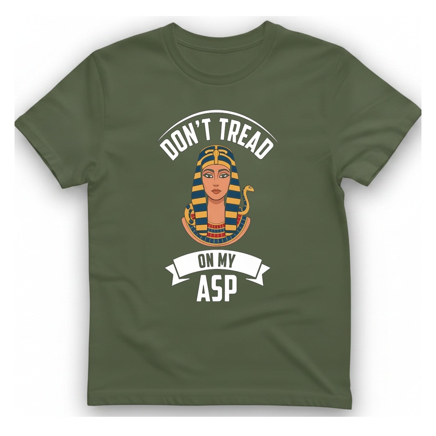 Cleopatra Asp T-Shirt - Military Green front