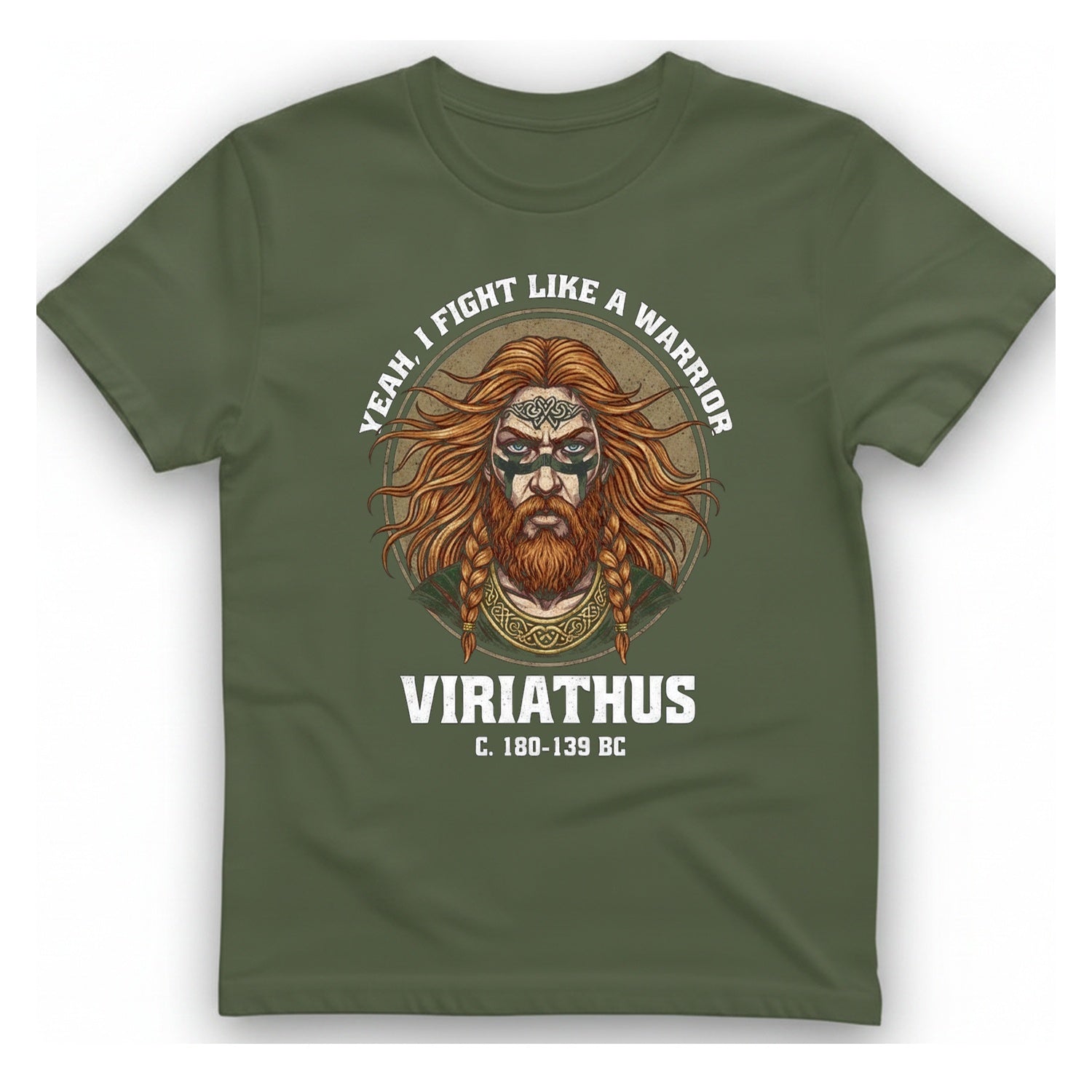 Viriathus Warrior T-Shirt - Military Green front