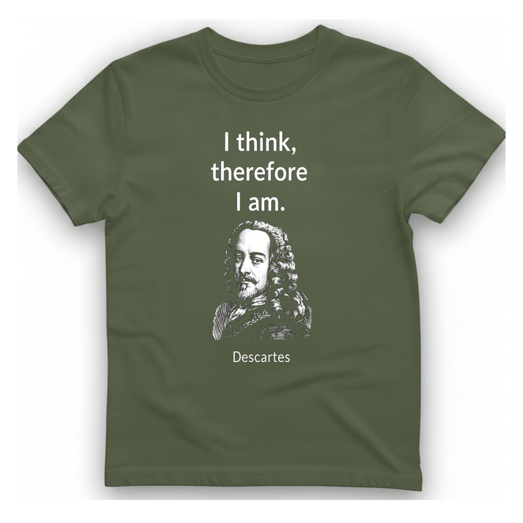 Cogito Ergo Sum T-Shirt - Military Green front