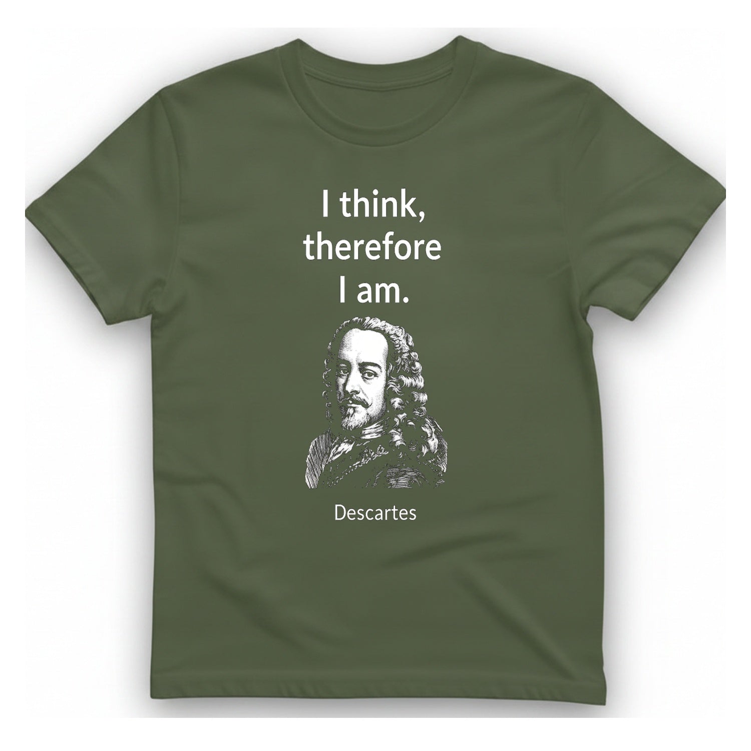 Cogito Ergo Sum T-Shirt - Military Green front