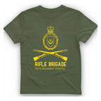 Rifle Brigade Waterloo T-Shirt - Military Green front