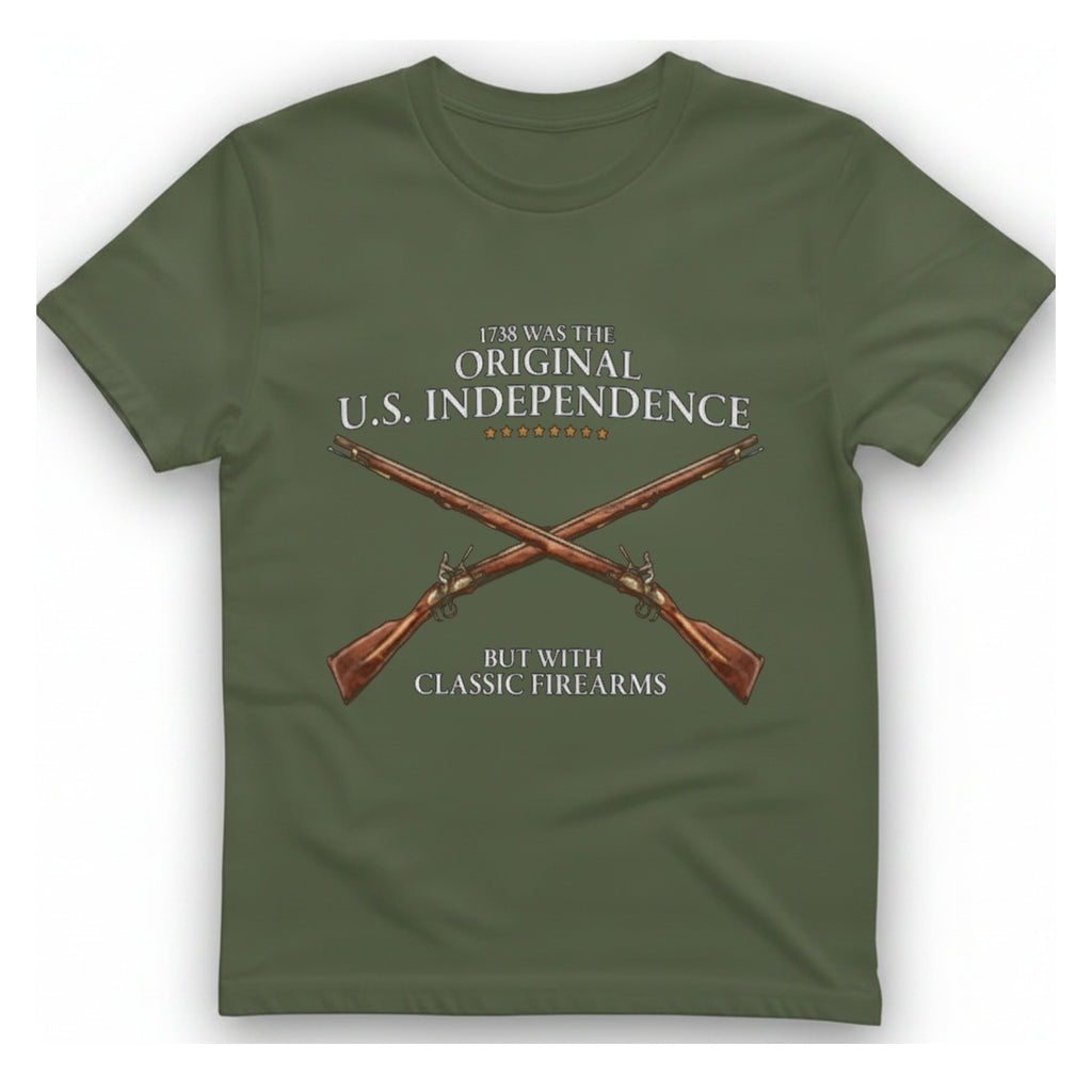 Original U.S. Independence T-Shirt - Military Green front