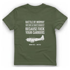 Battle of Midway T-Shirt - Military Green front
