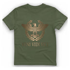 Veni Vidi Vici Roman Eagle T-Shirt - Military Green front