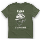 Valor Stand Firm T-Shirt - Military Green front