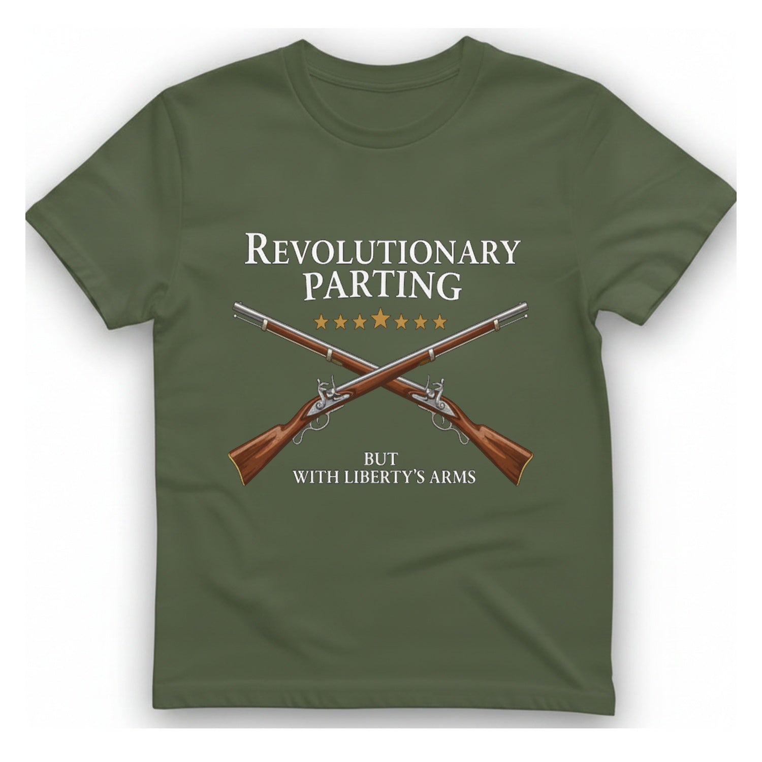 Revolutionary Parting T-Shirt - Military Green front