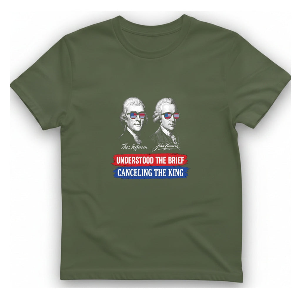 Jefferson Hancock Canceling The King T-Shirt - Military Green front