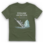 Titanic Cruise Line T-Shirt - Military Green front