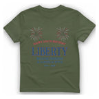 Happy 250Th Birthday Liberty T-Shirt - Military Green front