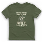 San Jacinto Eighteen Minutes T-Shirt - Military Green front