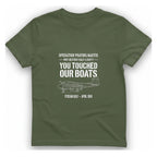 Operation Praying Mantis T-Shirt - Military Green front