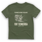 Fort Ticonderoga Ten Minutes T-Shirt - Military Green front