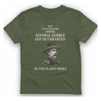 Little Bighorn Outsmarted T-Shirt - Military Green front