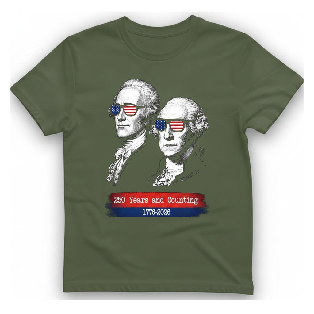 Years Counting T-Shirt - Military Green front