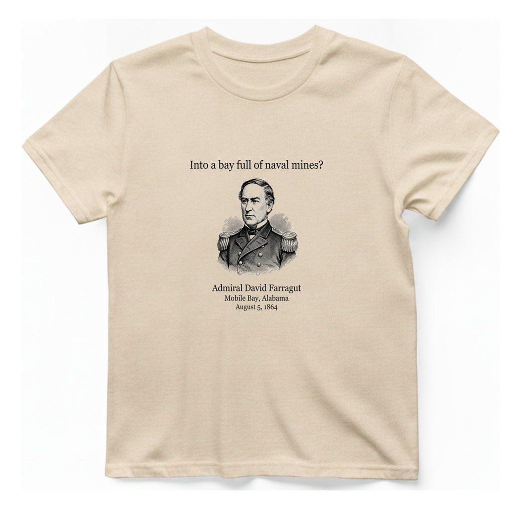 Mobile Bay Minefield T-Shirt - Natural front