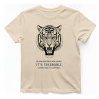 It Tolerable Tiger T-Shirt - Natural front
