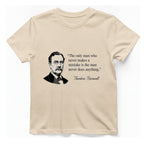 The Only Man Who Never T-Shirt - Natural front