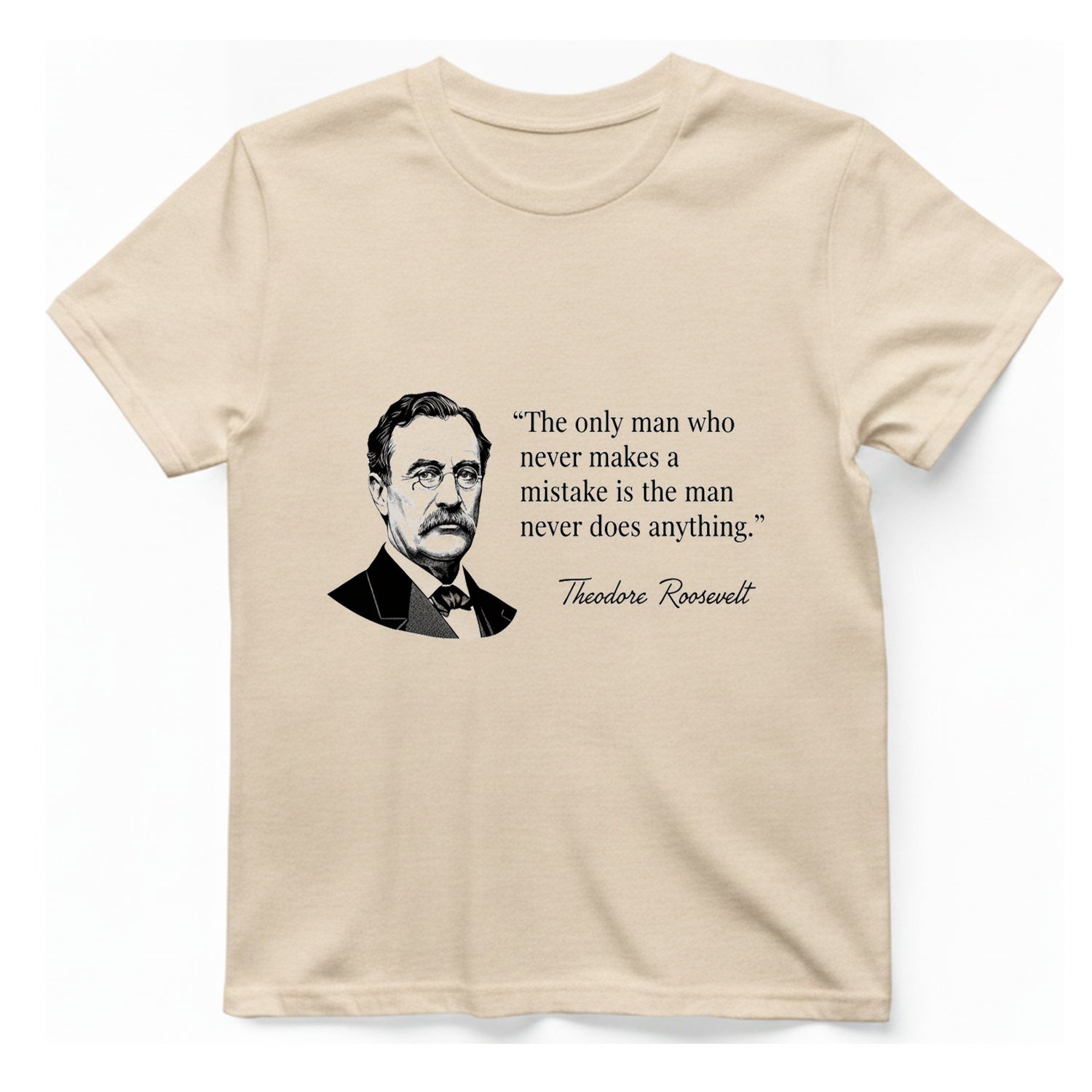 The Only Man Who Never T-Shirt - Natural front
