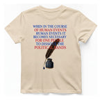 Declaration of Independence Preamble T-Shirt - Natural front