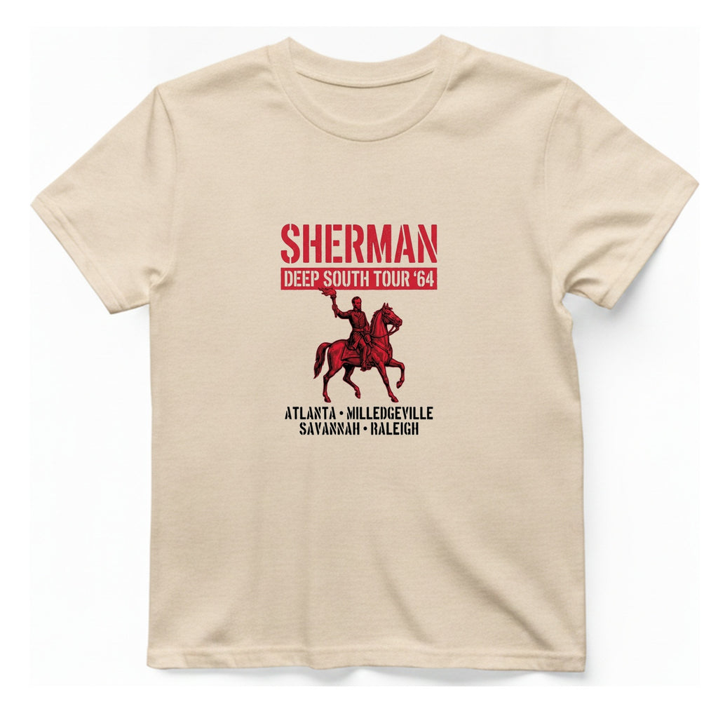 Sherman Deep South Tour Vintage T-Shirt - Natural front