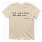 Imperialism Parental Warning Quote T-Shirt - Natural front